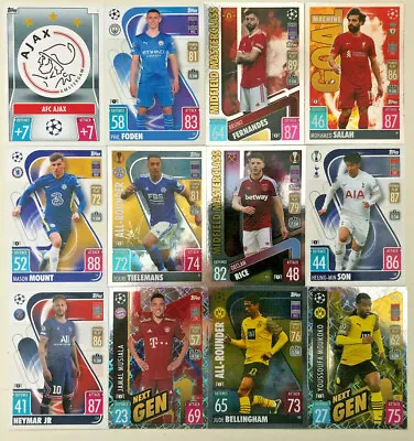 Match Attax 2021/22 21/22 Champions League & Europa Base Cards - #1 - #189 • £1.35