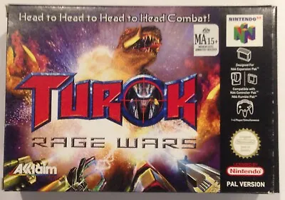 TUROK RAGE WARS - BOX ONLY! .. For N64 Game.. • $69.50