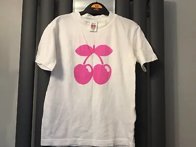 Pacha Ibiza White  T-shirt/ Top Kids Size 2 Age 2-3 Years Short Sleeve. • £4