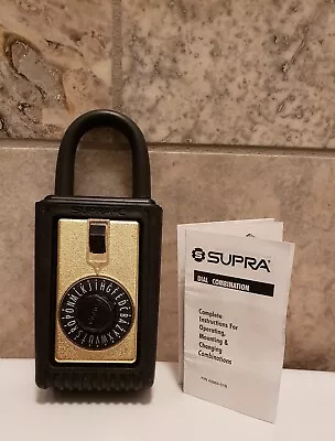 Supra-C Dial Combination Realtor Key Lock Box NEW W/ Instructions & Combination • $31.95