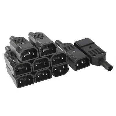 10pcs AC250V 10A 3Terminal Panel Mount IEC320 C14 Power Socket Adapter Connector • $17.96