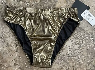 Men’s Size M Intimo Briefs Shimmering Gold 100% Polyester  • $22