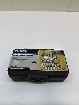 Klutch 1/4in.-Drive Socket Set 26-Pc. Metric • $18.99