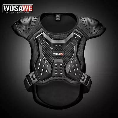 WOSAWE RACING Back Chest Protector Motorcycle Vest Body Armor Guards Adult/Kid • $52.63