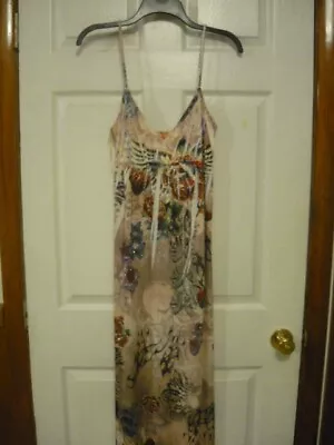 Ladies Junior Large Maxi Dress Sleeveless V-Neckline  S-Twelve NWT • $24.25