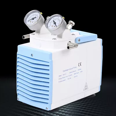Portable Lab Oil Free Diaphragm Vacuum Pump Adjustable 30L/min Lab Vacuum Pump • $218.08
