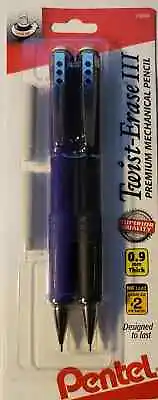 Pentel Twist-Erase III Automatic Pencil With 2 Eraser Refills 0.9mm Assorted  • $10.99