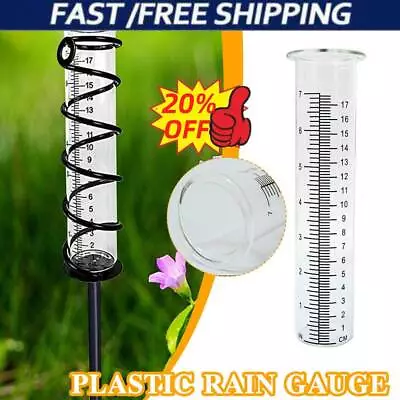 Capacity Rain Gauge Glass Replacement Tube For Yard Garden Outdoor Home UK • £4.67