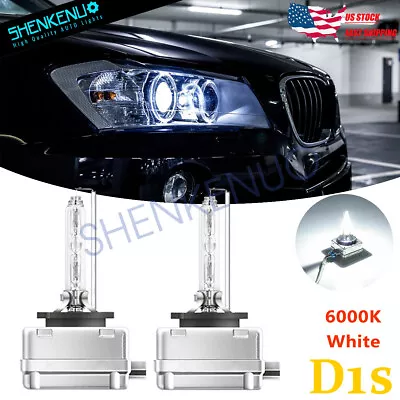 2PC D1S 6000K White HID Xenon Conversion Kit Headlight Bulbs Replacement For BMW • $28.67