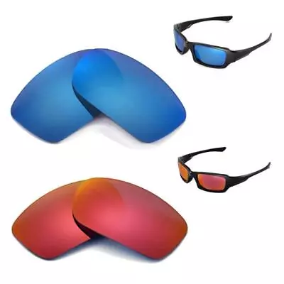 New Walleva Polarized Fire Red And Ice Blue Lenses For Oakley Fives 3.0 • $26.99