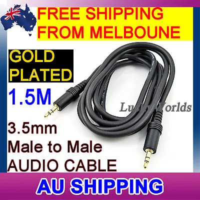 3.5mm Aux Auxiliary Stereo Audio Cable - Male To Male Auxiliary Cable • $5.95