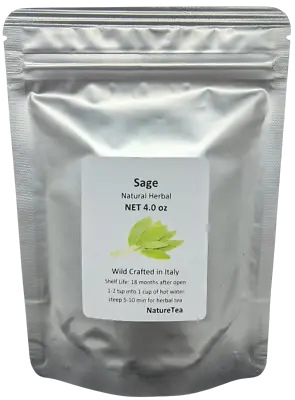 Sage - Dried Salvia Officinalis Loose Leaf C/S From Nature Tea Wild Crafted • £7.20