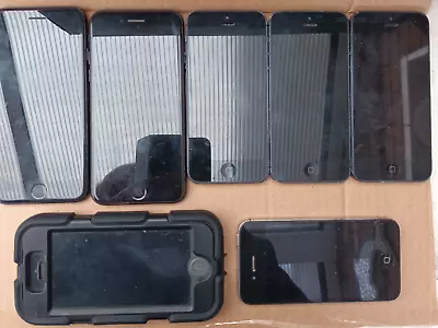 Job Lot Of 7x IPhones For Spares Or Repair* Iphone 7A177B X 2Iphone 5A1429 X 4 • £4.20