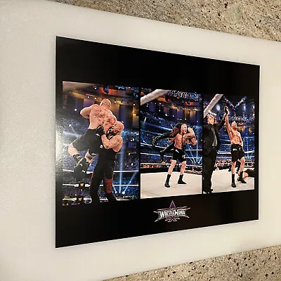WWE Poster Print Brock Lesnar V Undertaker Wrestlemania XXX 30 Pro  11” X 14” • $20.14