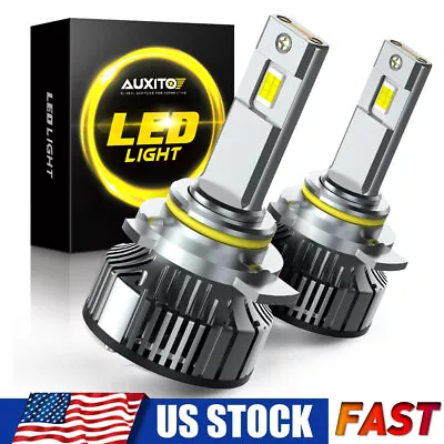 9012 Hir2 LED Headlight Bulbs Kit 100W 40000LM High Low Beam Super Bright White • $46.99