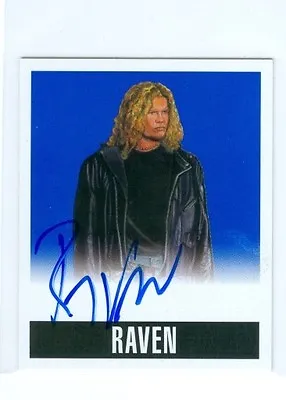 Raven  Blue Autograph Card #a-r1 #02/10  Leaf Originals Wrestling 2014 Ecw • $39.99