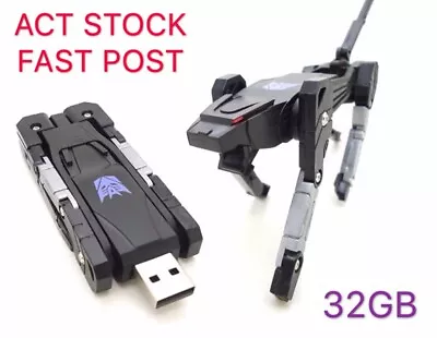 Transformers Robot Dog USB Flash Drive 32G Memory Stick Drive Christmas Gift • $18.65