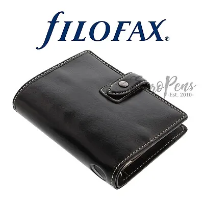 Filofax Malden Pocket Organiser Black 028627 • $100.97