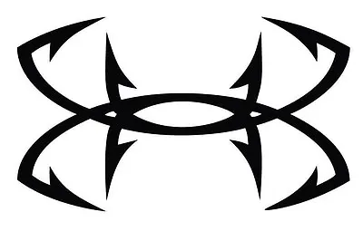 Under Armour Fish Fishing Hooks - Car/SUV/Truck/Boat Vinyl Decal/Sticker IPad • $2.49