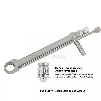 Implant Torque Wrench Ratchet Latch Manual Shank Driver 8mm Adapter For NOB • $88.99