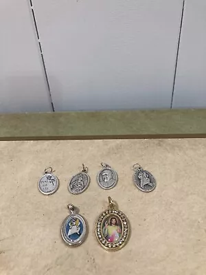 Catholic  1@sacred Heart 3@jubilaeum Annus Sanctus & 2@st Jude Medals Italy • $8.95