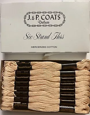 J&P Coats Embroidery Floss- Flesh Tone #266-Box Of 24- New • $7.99