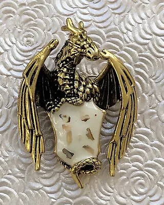 Vintage Style  Large Dragon Brooch / Pendant • $16