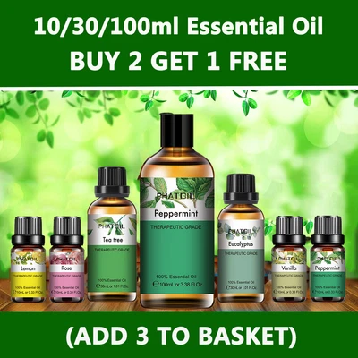 $30.99 • Buy 10ml/30ml/100ml Essential Oil 100% Pure & Natural Aromatherapy Diffuser Oils AU