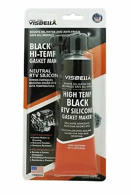 2 X RTV Silicone Instant Gasket Maker Black High Temperature Sealant 85G Tube • £12.41