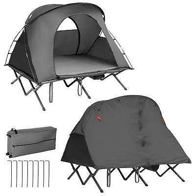 $349.95 • Buy 4-in-1 Outdoor Backpacking Camping Tent 2 Person Cot Elevated Compact Tent Set