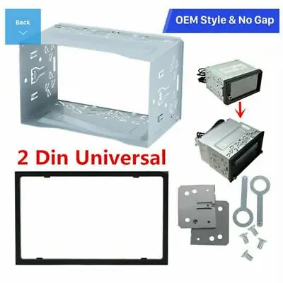 2DIN DVD Installation Frame Metal Fascia Mounting Dash Kit For Car Radio Stereo • $16.39