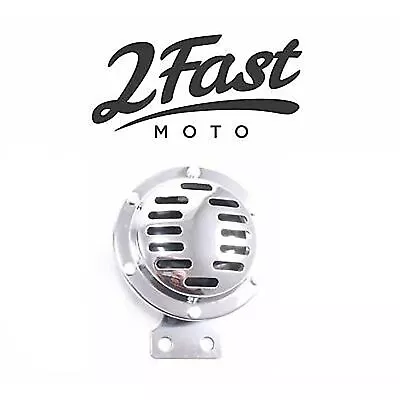 12 Volt 4  Diameter Chrome Horn For Motorcycles Scooters ATV  2fm-12vhorn  • $18.22