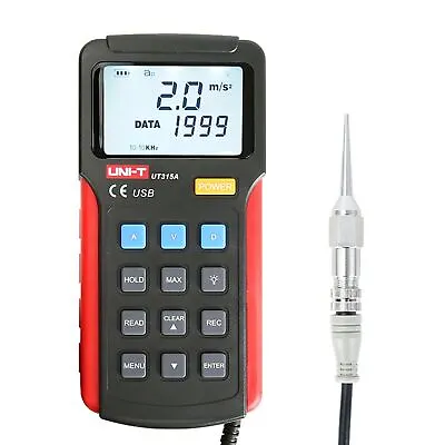 UNI-T UT315A Industrial Digital Vibration Meter Device Probe Vibration Analyzer  • $475.32