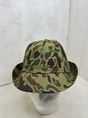 Vintage Duck Camp Bucket Hat Hunting Size Medium  Jones Style 80's Cap - NWOT • $25.99