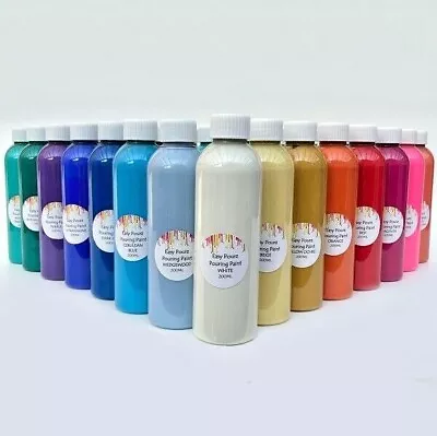 £5.90 • Buy Easy Pourz Pre-mixed Acrylic Pouring Paint 100, 200 And 500 Ml