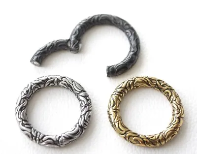 6mm 2g Magnetic Hinged Ring Hoop Big Gauge Ear Weight Stretcher Hangers Piercing • $19.49