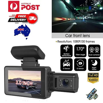$39.95 • Buy 1080P Car Dash Camera Video DVR Recorder Front And Rear Night Vision Dual Cam