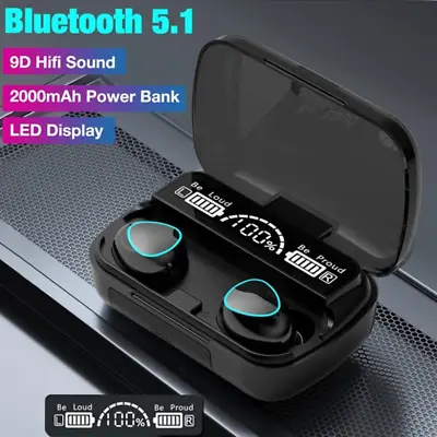 $22 • Buy TWS Bluetooth 5.1 Wireless Earbuds Waterproof LED Display Earphones