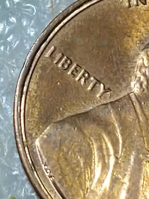 1985P Lincoln Cent Misaligned Off Ctr Railroad Rim Strike Error Beauty • $12.99