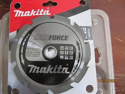 Makita B-08159 165mm X 20mm X 10T Circular Saw Blade MAKForce • £15