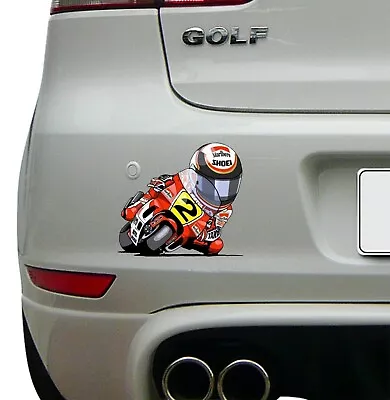 Wayne Rainey (no2) Cartoon Image Racing Super Bike Sticker Race Decal Car MotoGP • $3.72