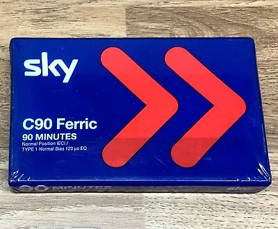 Sky C90 Ferric Blank Audio Cassette 90 Minute Tape New Sealed Stock V2 • £2.99