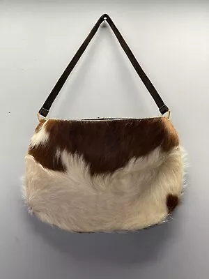 Walborg Cowhide Hair Leather Satchel / Shoulder Bag Purse • $30