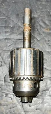 Jacobs Chuck No. 34 Cap 0-1/2 W/  1/2” Straight Shank Lathe Machinist Used • £28.50