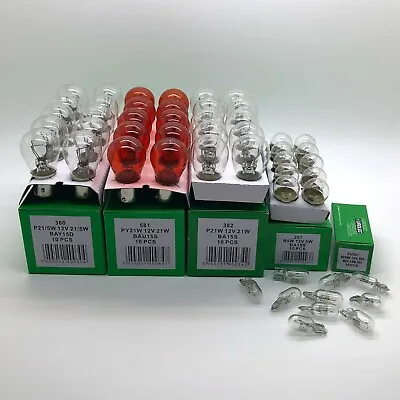 50 X Assorted Quality 12 Volt Car Bulbs Set - 10 Of Each 380 382 581 207 501 • £14.99