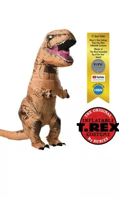 The Original Jurassic T. Rex Inflatable Halloween Dinosaur Costume Rubies Child  • $29