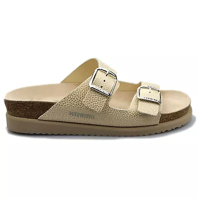 Mephisto Womens Sandals Harmony Casual Buckle Slip On Metallic Leather • $124.09