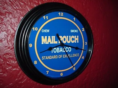 Mail Pouch Tobacco Chaw Smoke Store Bar Man Cave Clock Sign • $37.99