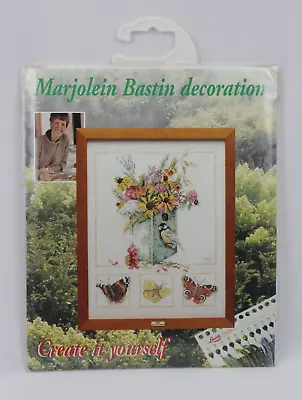Lanarte - Marjolein Bastin - Floral Birdhouse & Butterflies - Cross Stitch Kit • $76