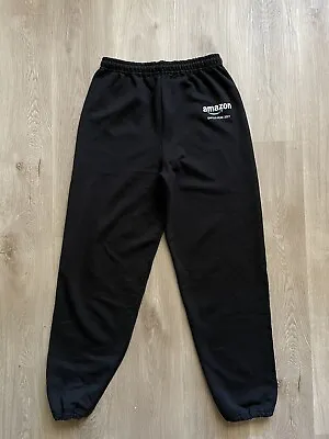 Amazon Black Gildan Heavy Blend Sweatpants Joggers Size Large • $15.99